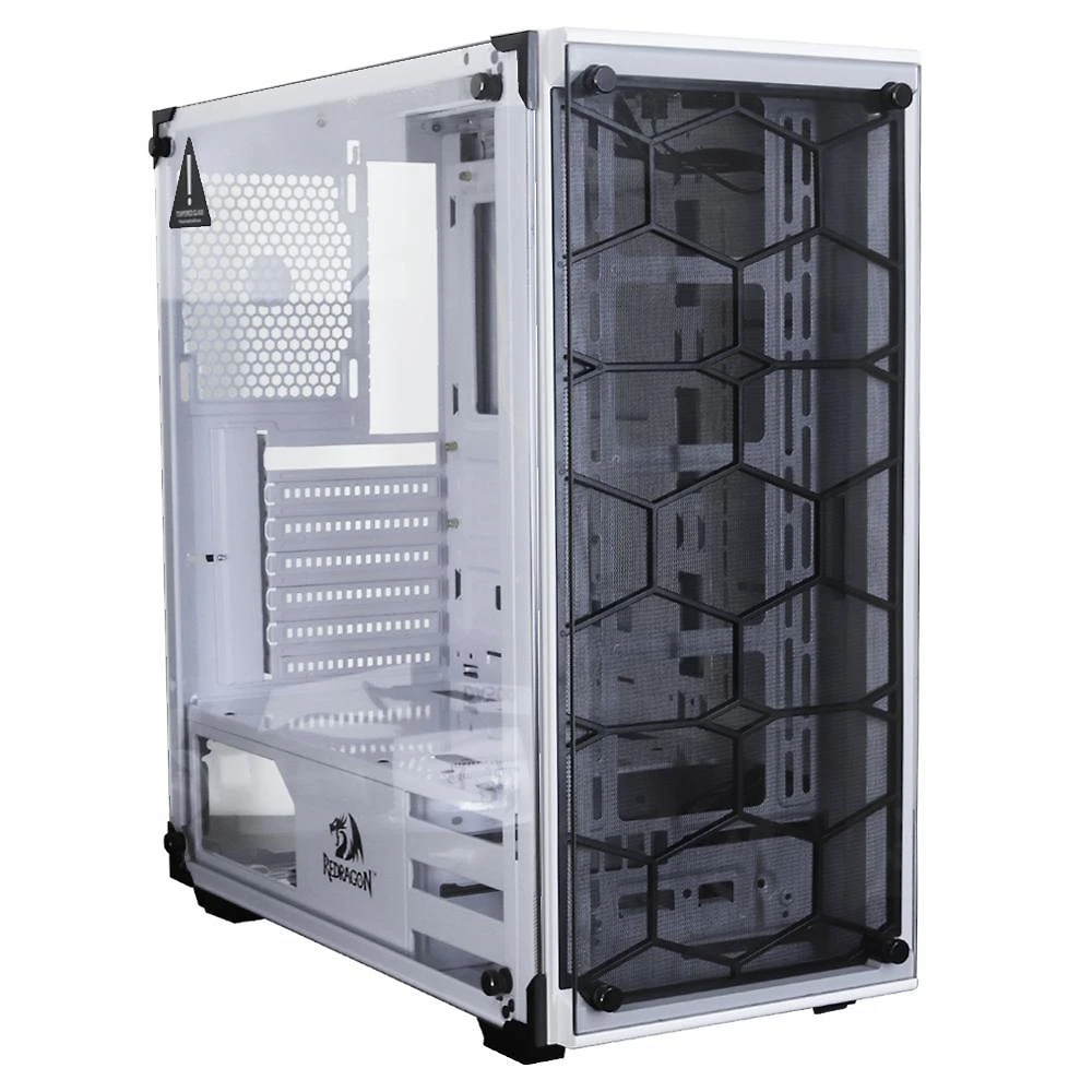 Miniatura Gabinete Gamer Redragon Wheeljack Branco Vidro S/Fan Gc-606W
