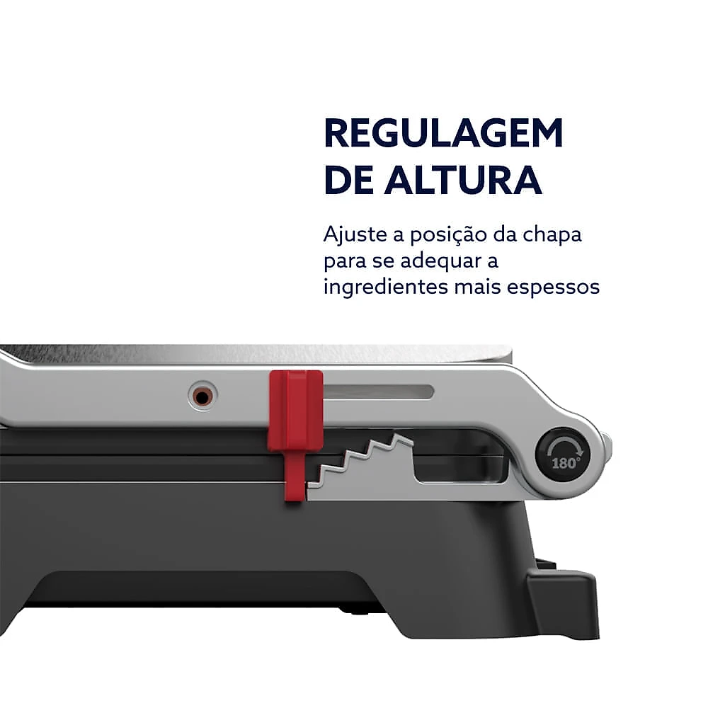 Grill Elétrico Multiuso Oster com Chapas Antiaderentes Destacáveis - OGRL640 110