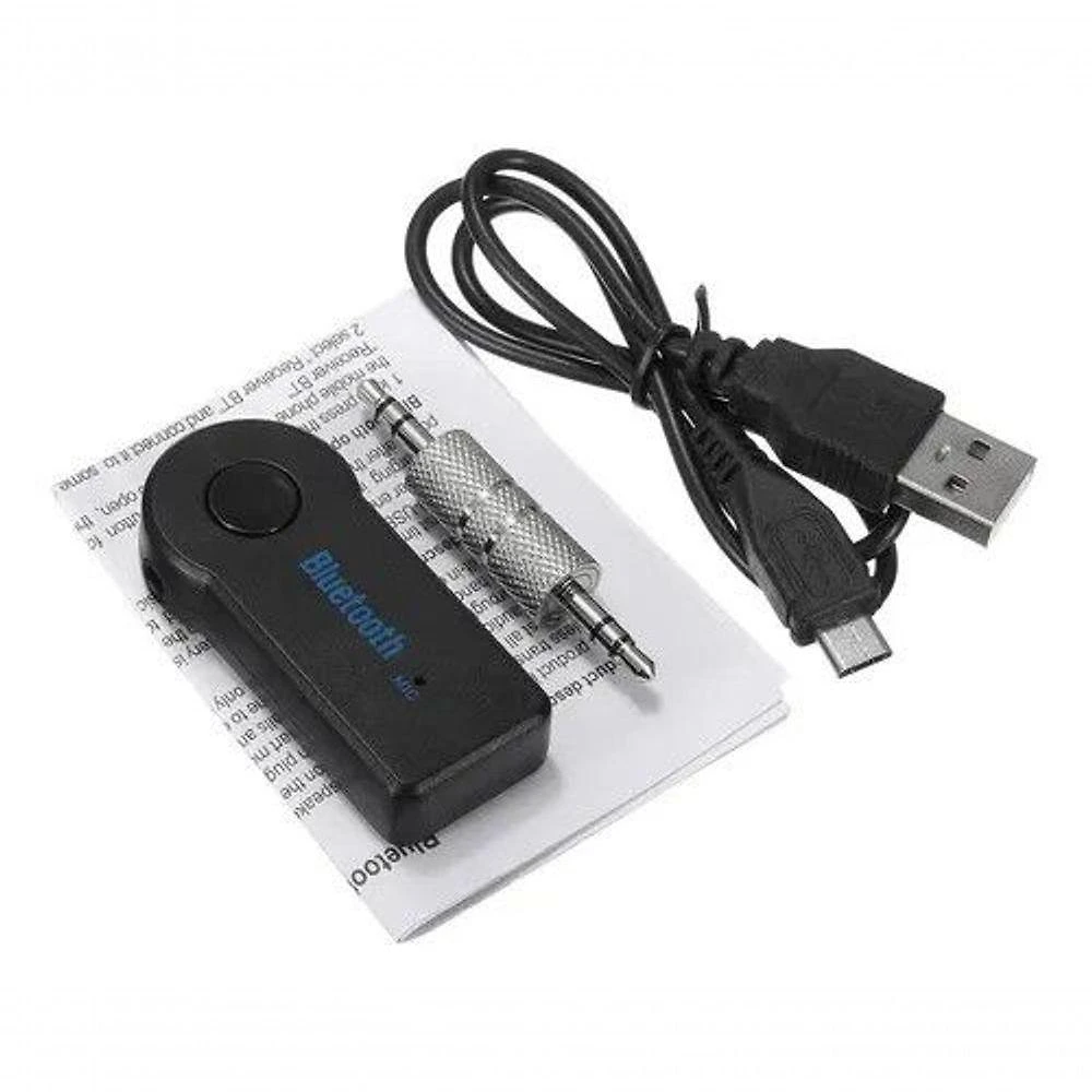 Adaptador Receptor Bluetooth P2 GXM Música Celular Som Carro com Entrada Auxiliar 3,5 mm