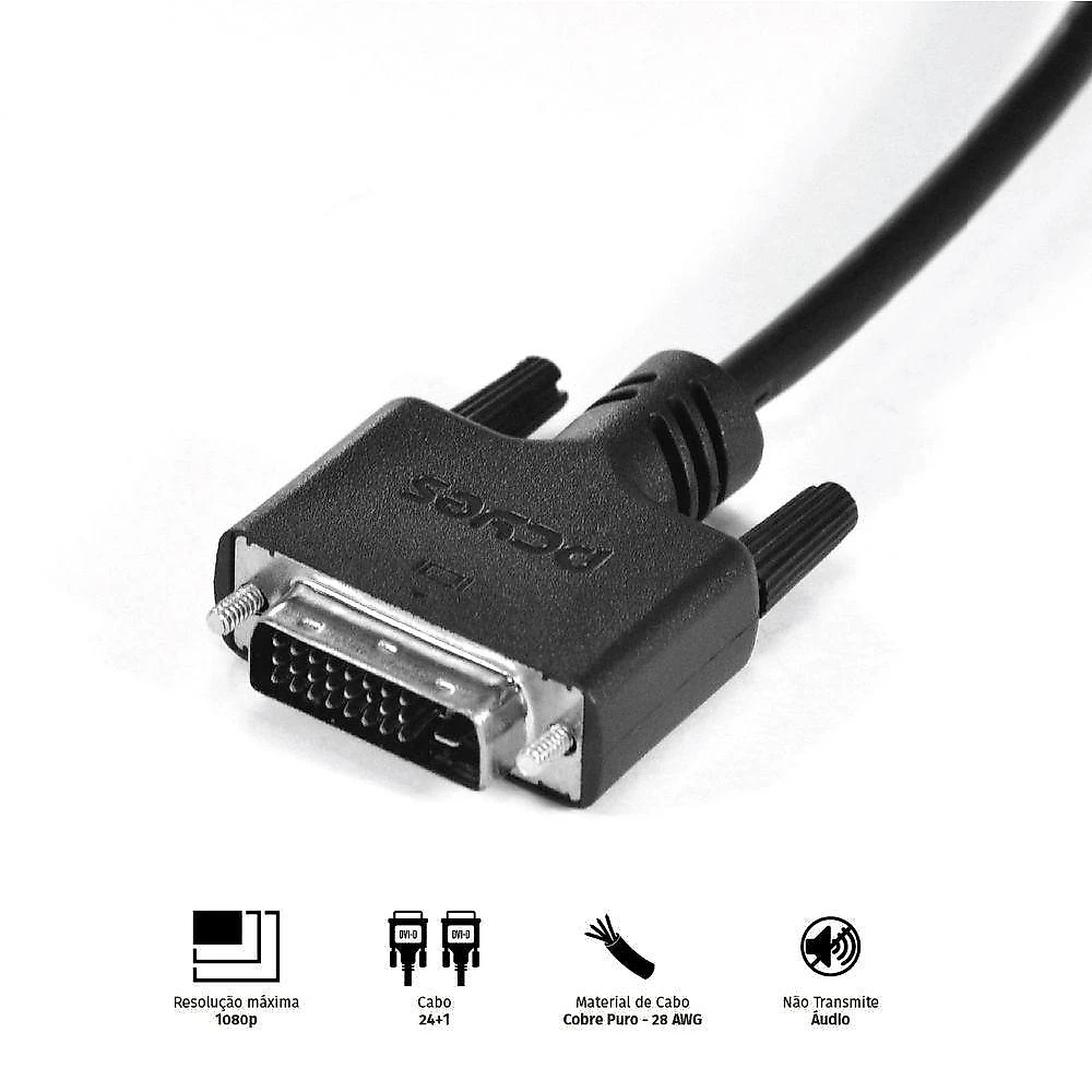 Cabo Dvi-d 24+1 Para Dvi-d 24+1 Single-link 2 Metros - Pddl-2