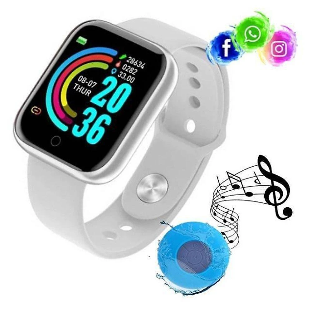 Relogio Inteligente Smartwatch D20 Bluetooth Caixa Bluetooth