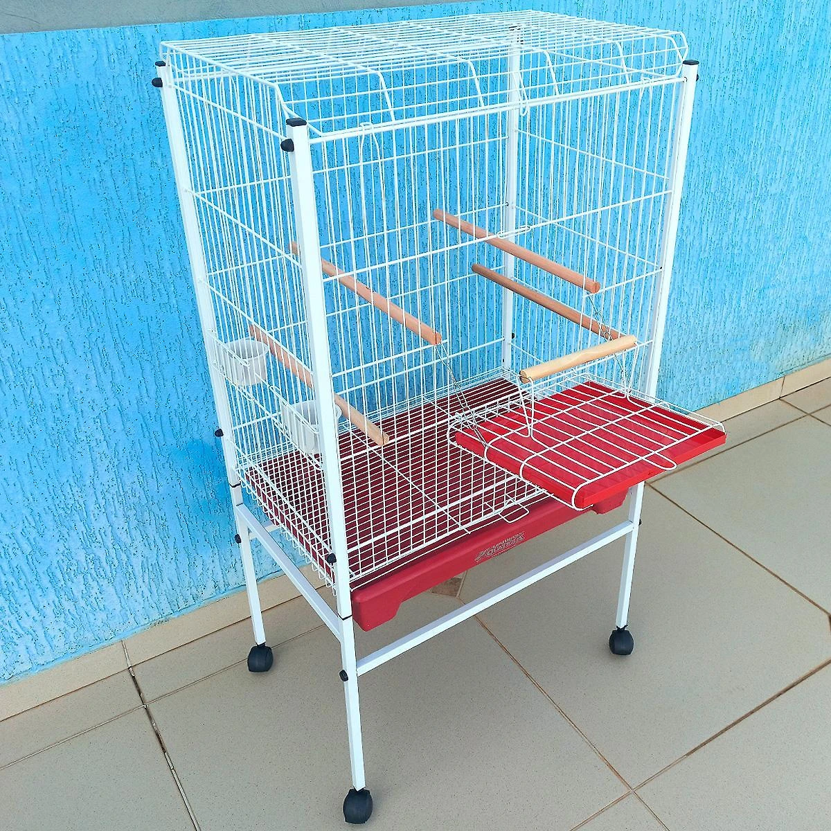 Viveiro Grande Para Calopsita Papagaio Ringneck - Vermelho