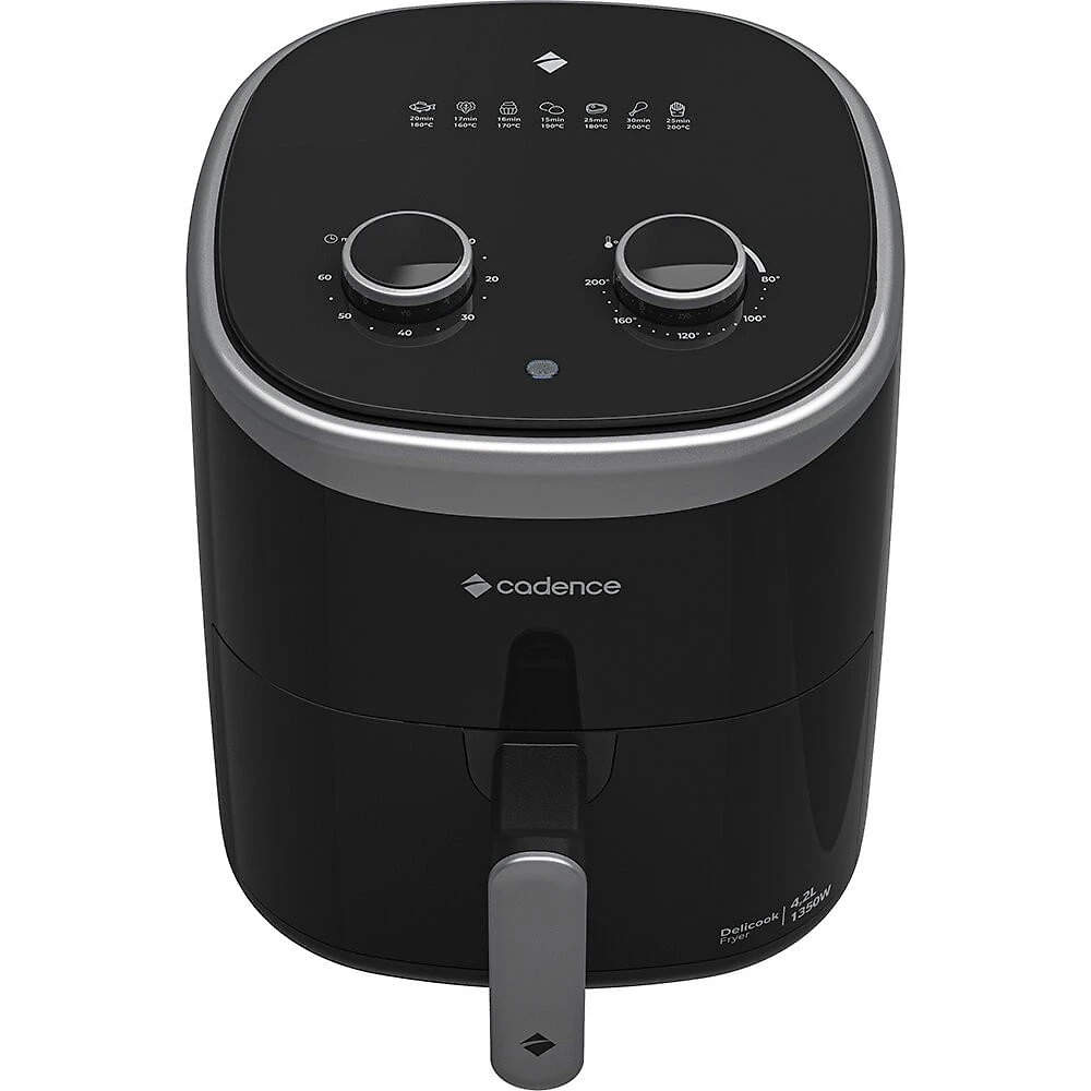 Fritadeira Air Fryer 4,2 Litros Cadence Delicook Fryer FRT420 Preto - 110V