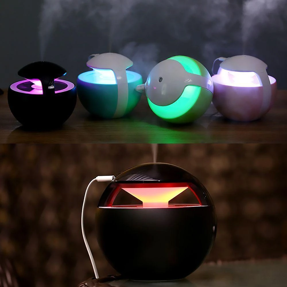Umidificador Ar Mini Difusor Aroma Elétrico 130Ml Usb -99Esp Preto