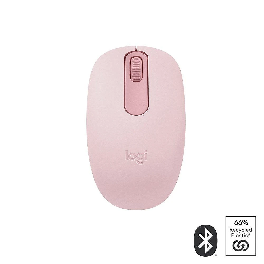 Mouse Sem Fio Logitech M196, Ambidestro Compacto, Bluetooth, Compatível com PC e Mac, Rosa - 910-007458