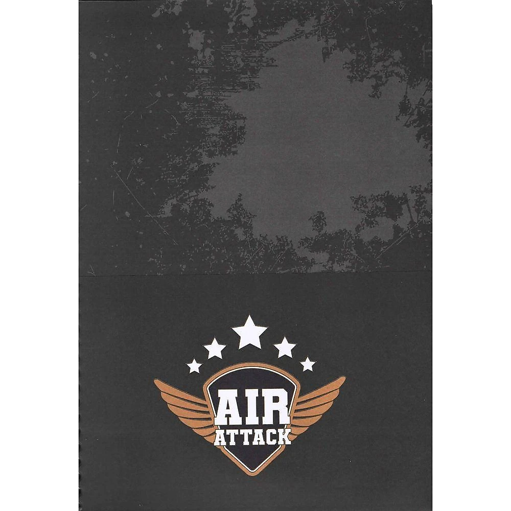Caderno Espiral Capa Dura São Domingos Air Attack - Animativa com Folhas Pautadas 200X275MM 80