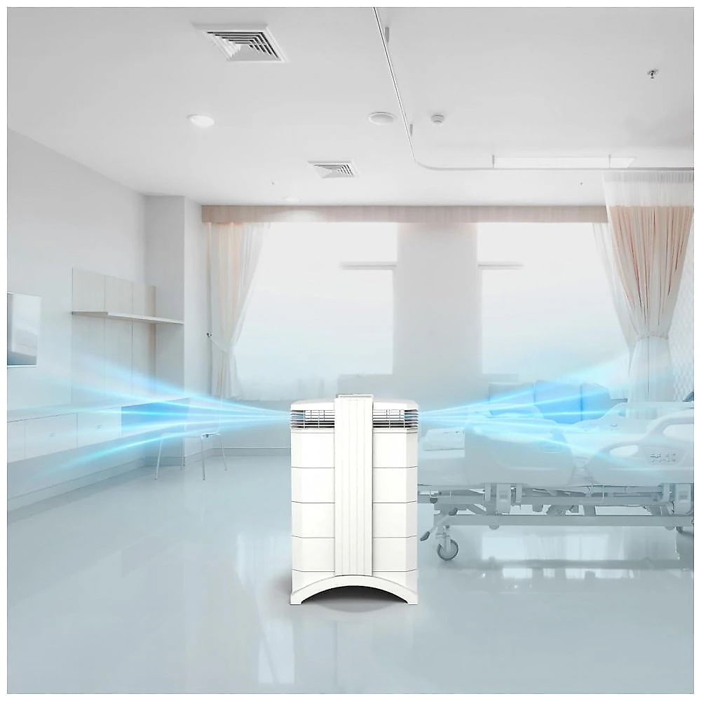 Purificador de Ar IQAir HealthPro Compact XE - Design Compacto e Eficiência Máxima para Espaços de até 114,83 m² - Filtragem HyperHEPA, Conectividade