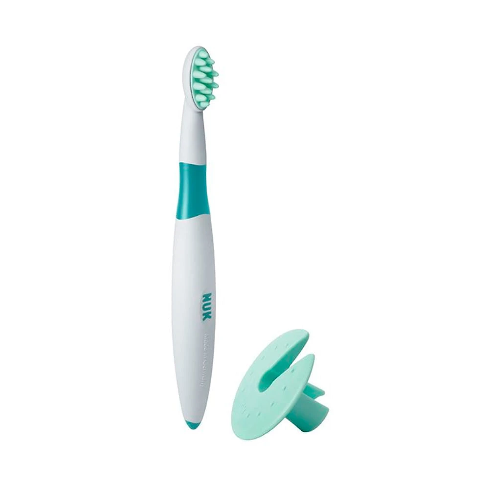 Escova Dental Infantil Nuk 12+ Meses com Protetor Cores Sortidas 1 Unidade