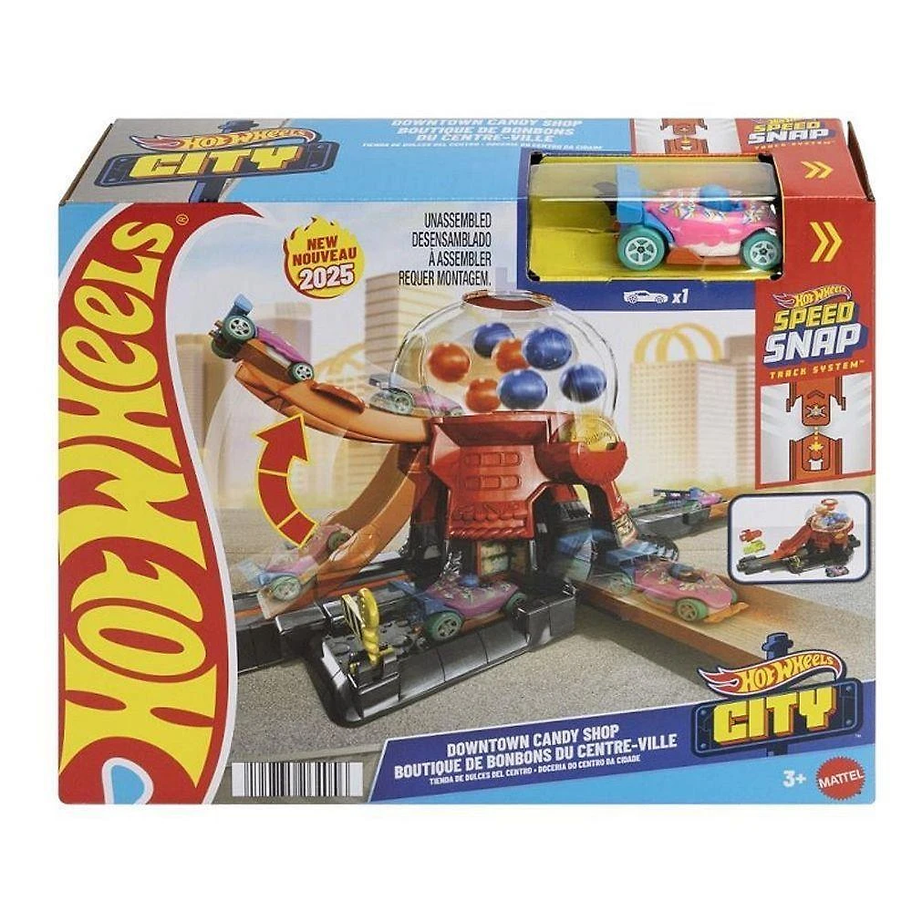 Pista Hot Wheels City Downtown Loja de Doces com Carro 1:64 Mattel
