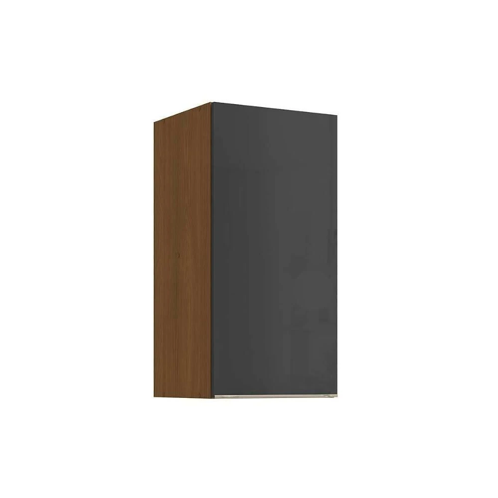 Armário Aéreo Vibra T642 40CM 1 Porta MDF-MDP de Bater Cinza Kappesberg