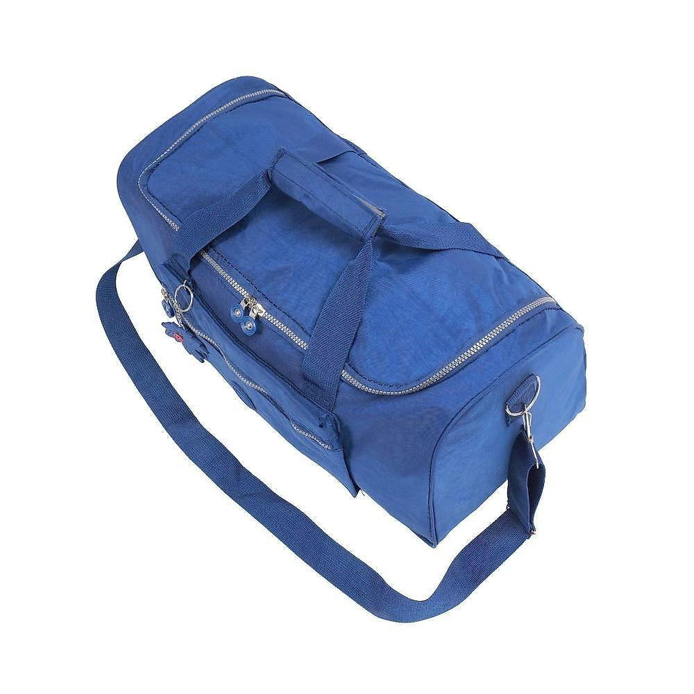 Sacola Viagem Bolsa Academia Fitness Feminina Pequena Mala De Mão Em Crinckle - Madrid Azul Marinho