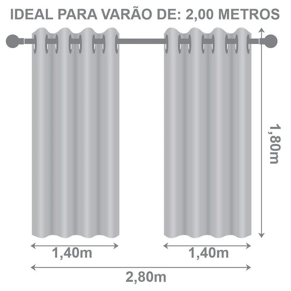 Cortina Blackout Pvc 2,80 M X 1,80 M 100% Policloreto De Vinila - Avelã
