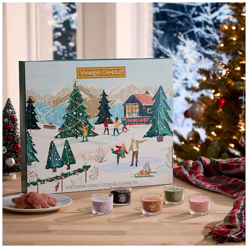 Calendário do Advento de Velas Yankee Candle Mini Jars 12 Dias de Natal 2025