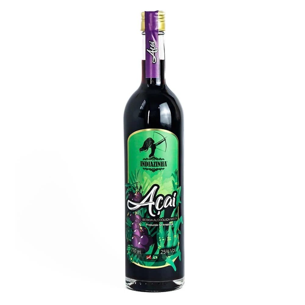 Bebida mista indiazinha açaí 750ml