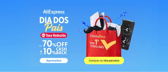 ALIEXPRESS com até 10% de cashback 