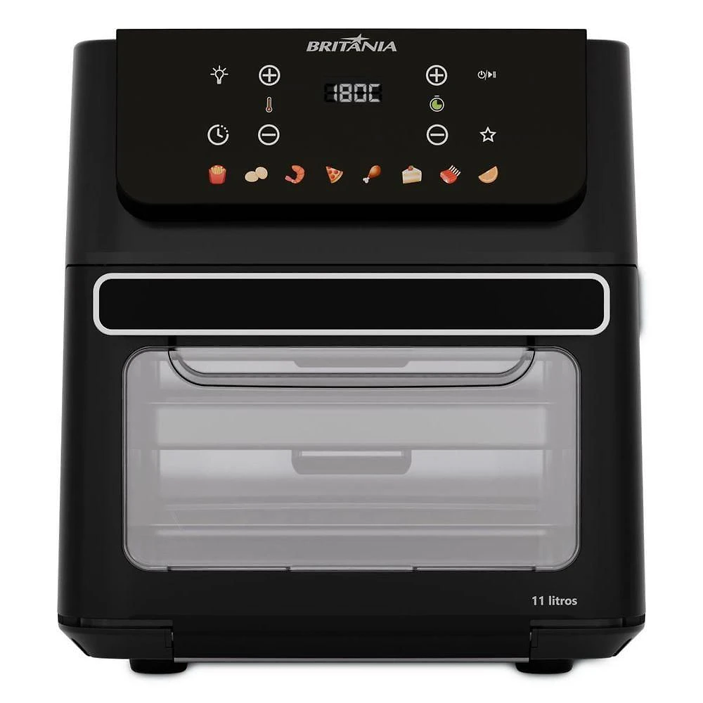 Air Fryer Oven Britânia 11L 8 Funções 1800W BAF11A 110V