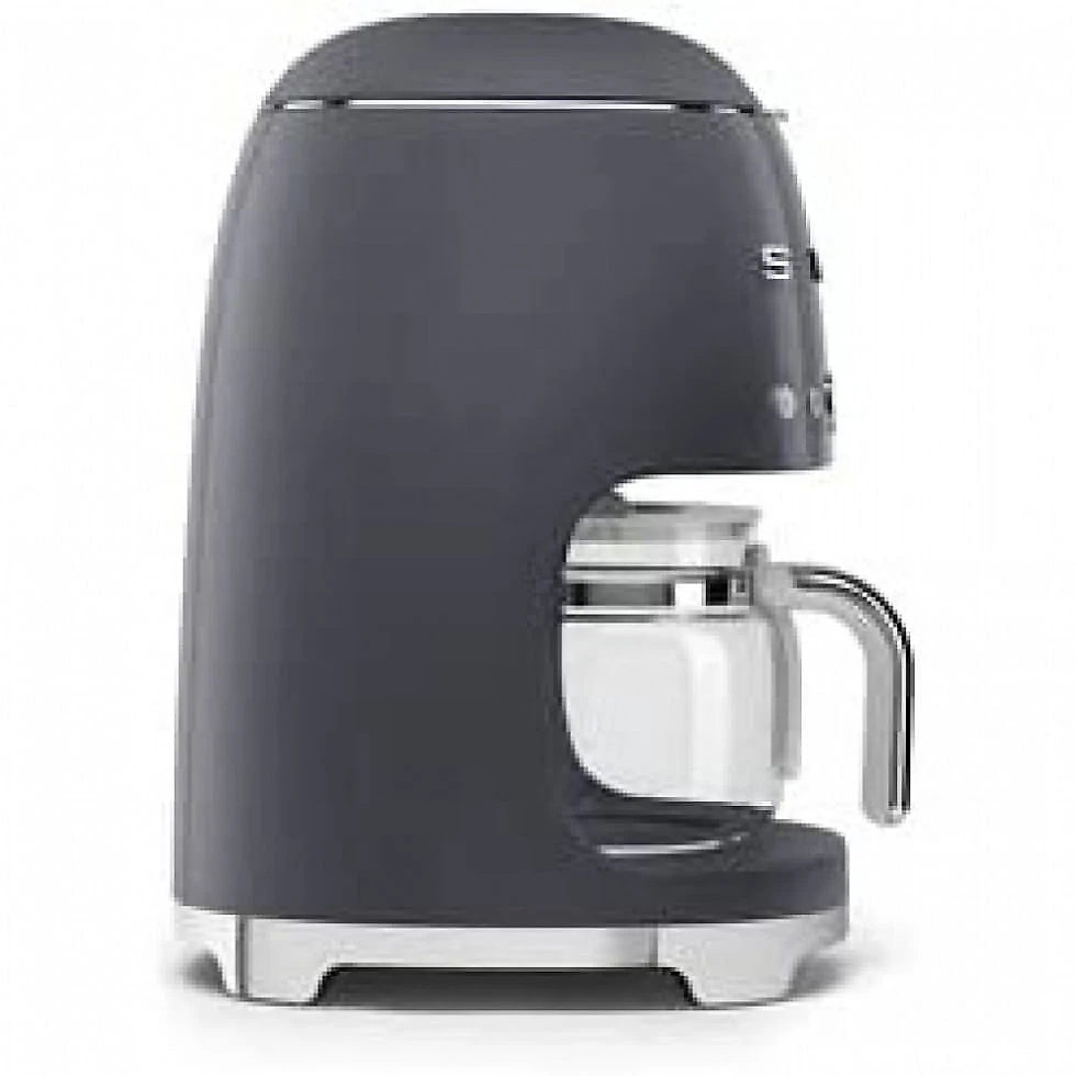 Máquina de Café Expresso Retrô 1.1L em Aço Inoxidável, 110V, Smeg 50s DCF02GRUS, Cinza