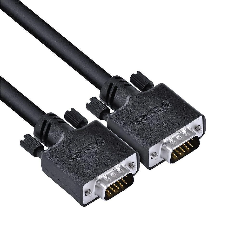 Cabo De Vídeo Vga 3+6 15 Pinos Macho Para Vga 3+6 15 Pinos Macho 28awg Puro Cobre 30 Metros