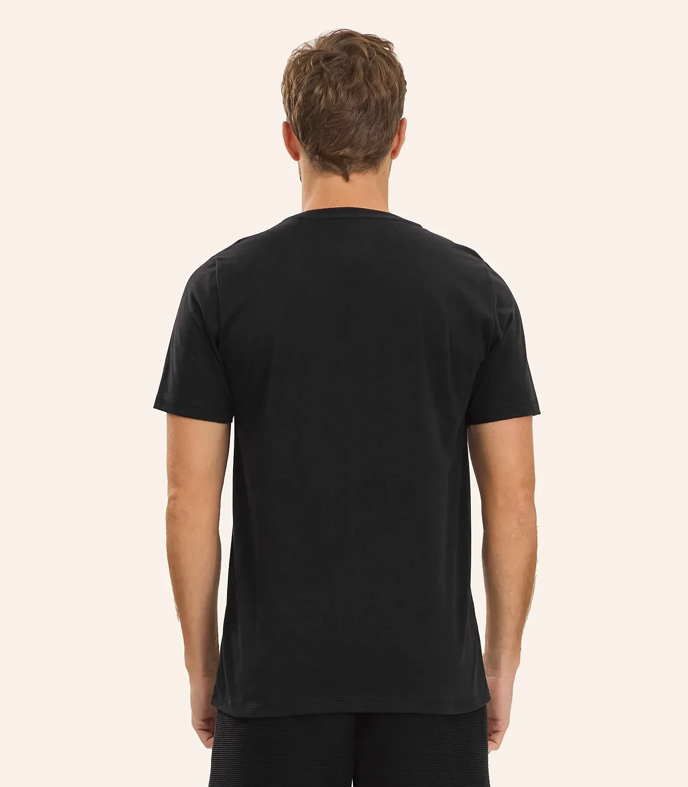 Miniatura Camiseta Masculina Meia Malha Diametro Preto G