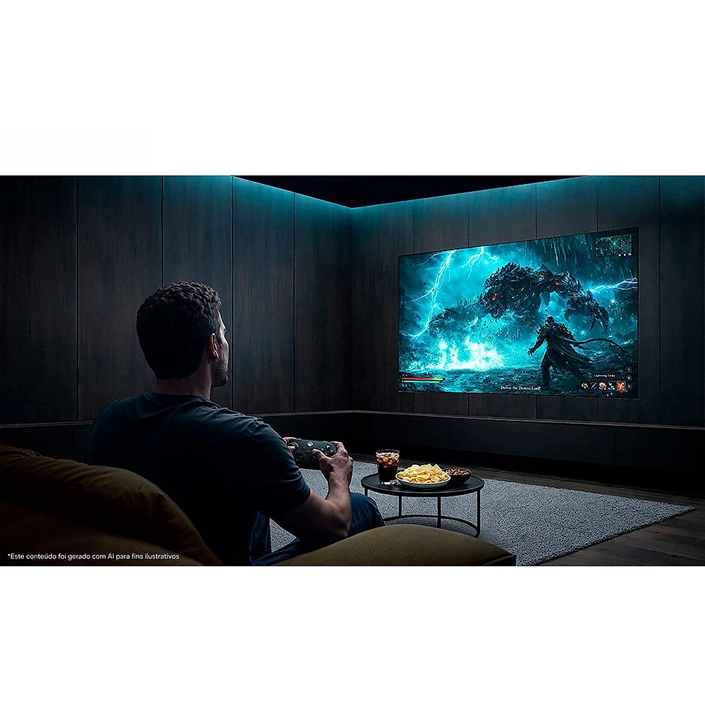 Smart TV 4K Samsung OLED 77" Polegadas, Color Booster Pro, Dolby Atmos e com Alexa Integrada Bivolt