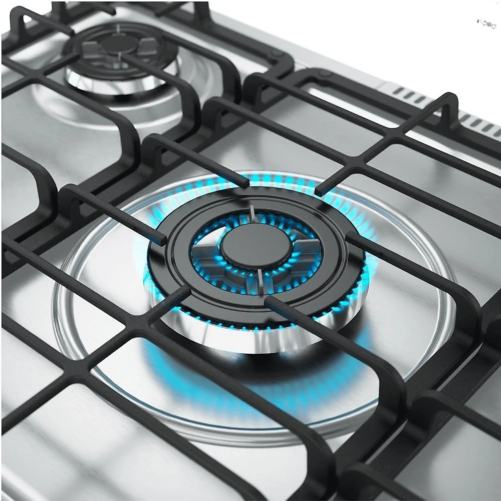 Fogão Mueller 5 Bocas Decorato Gourmet Preto Fosco Com Timer E Tripla Chama Preto Fosco Bivolt