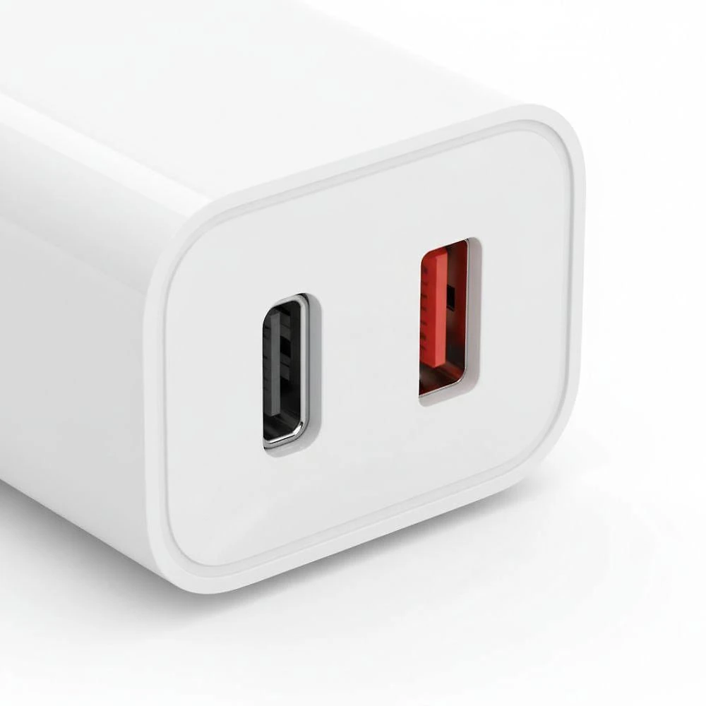 Carregador de Celular MDM Compatível com Iphone Samsung e Xiaomi Rápido 20W Bivolt Branco