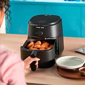 Fritadeira Airfryer Philips Walita Série 1000 XL 6,2L 1700W Grelha Removível Preto 110V