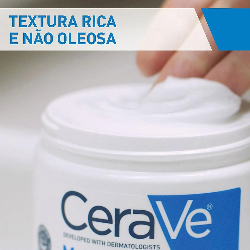 Creme hidratante corporal cerave pele seca e extra seca com Ácido hialurônico 200g