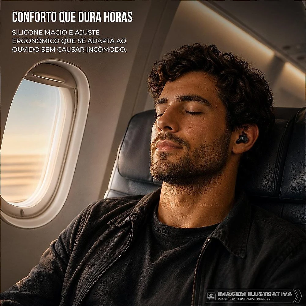 Protetores Auriculares Earplugs Shield Calm para Redução de Ruído - Preto - Gshield