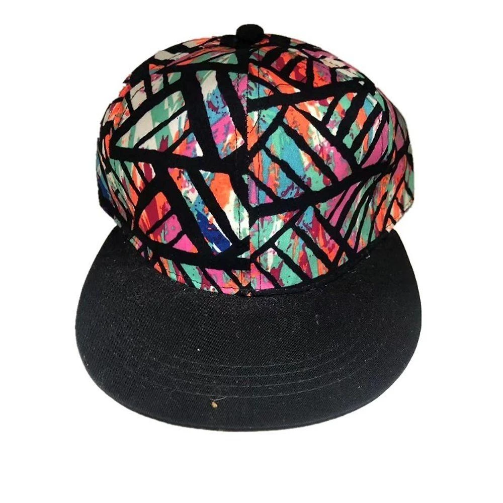 Boné Trucker OEM Trucker Preto Aba Reto Cottons Estilo Hip Hop Snapback Tamanho Único Colorido