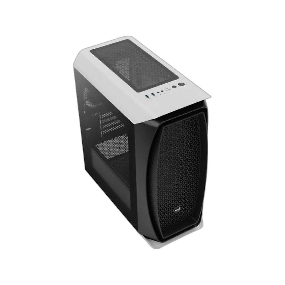 Gabinete Gamer Mini Tower Aero One Mini Micro ATX Mini ITX Lateral Vidro Temperado Branco Aerocool