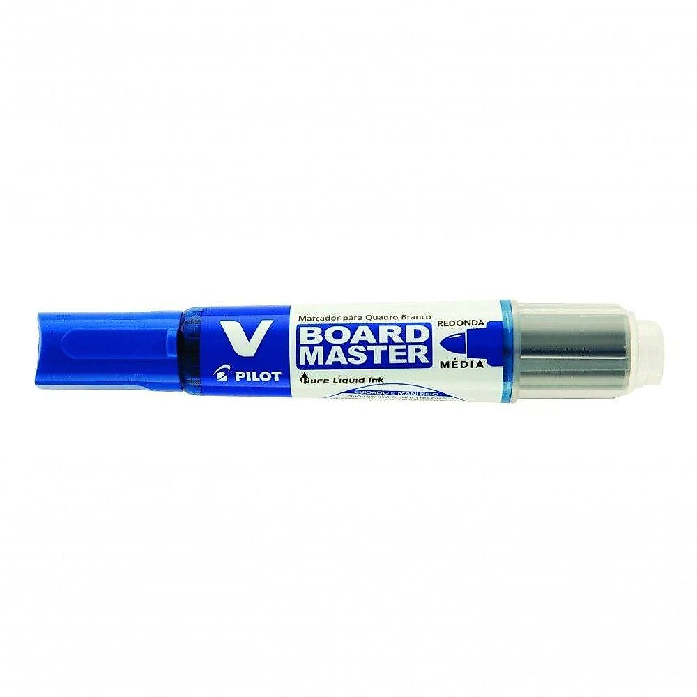 Kit de Pincéis para Quadro Branco V-Board Master Preto com 6 Refis Pilot