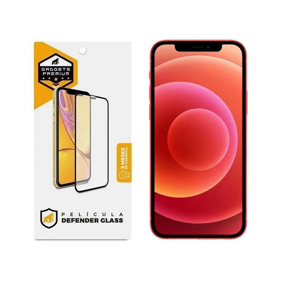 Película Defender Glass para iPhone 12 / iPhone 12 Pro - Preta - Gshield