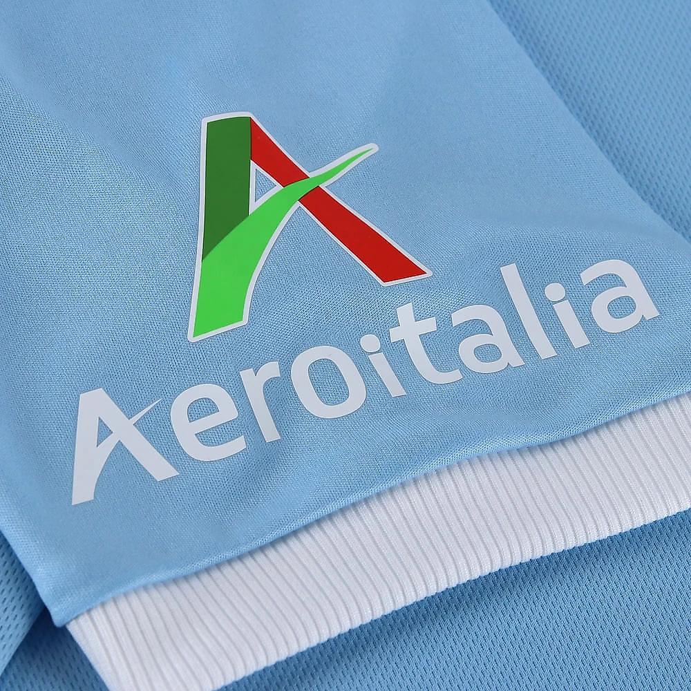 Camisa de Futebol Mizuno Edição Especial Lazio Jersey Masculina EG Azul