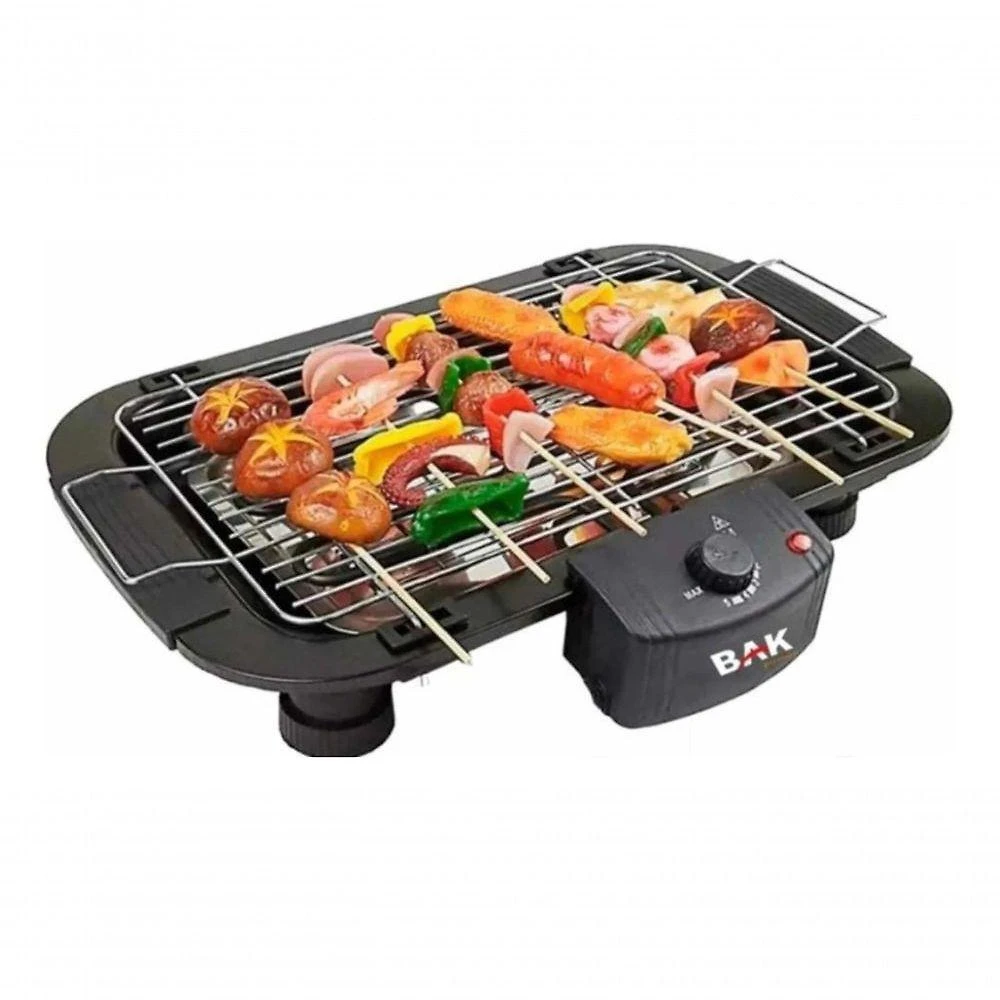 Churrasqueira Elétrica Portátil Bak BBQ 127V 1500W com Grelha em Aço Inox 110V