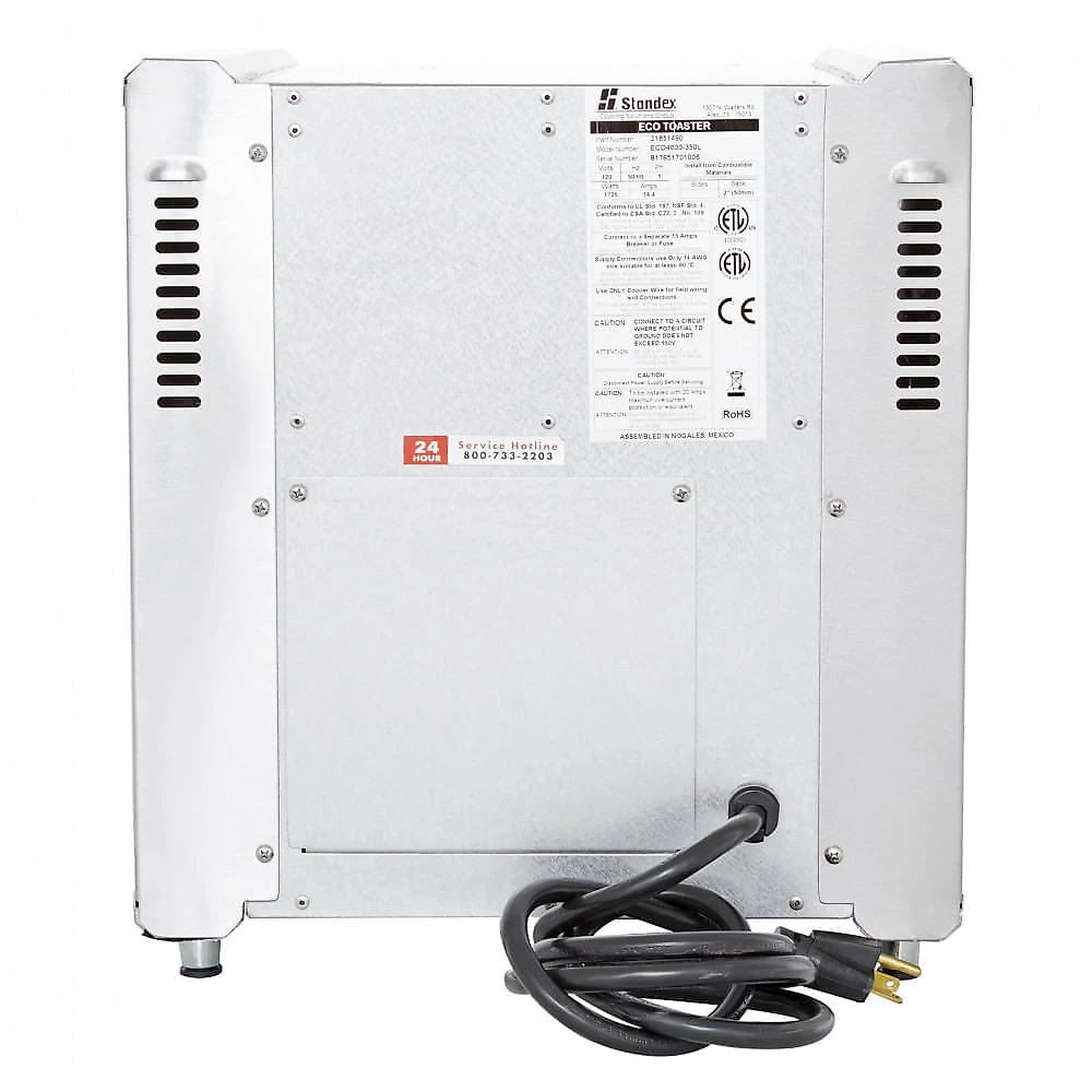 Torradeira de Esteira APW Wyott 3TE4350L120 com Abertura e Controles Analógicos 120V