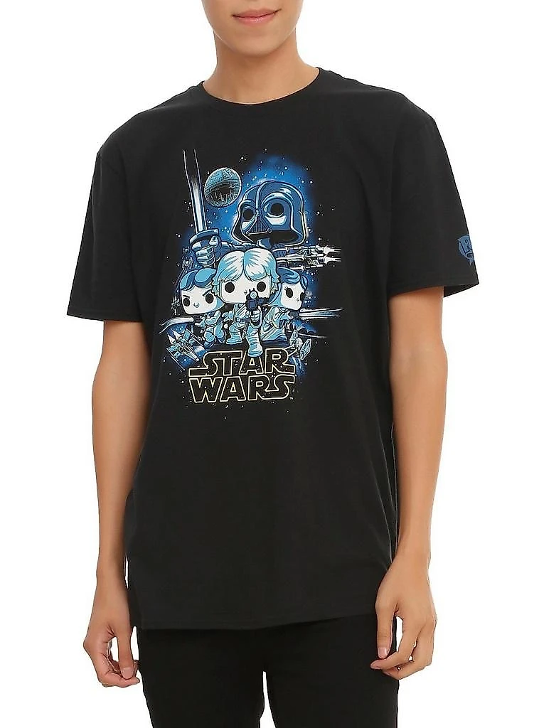 Camiseta Funko Pop Surpresa Star Wars ou Marvel ou DC Comics G