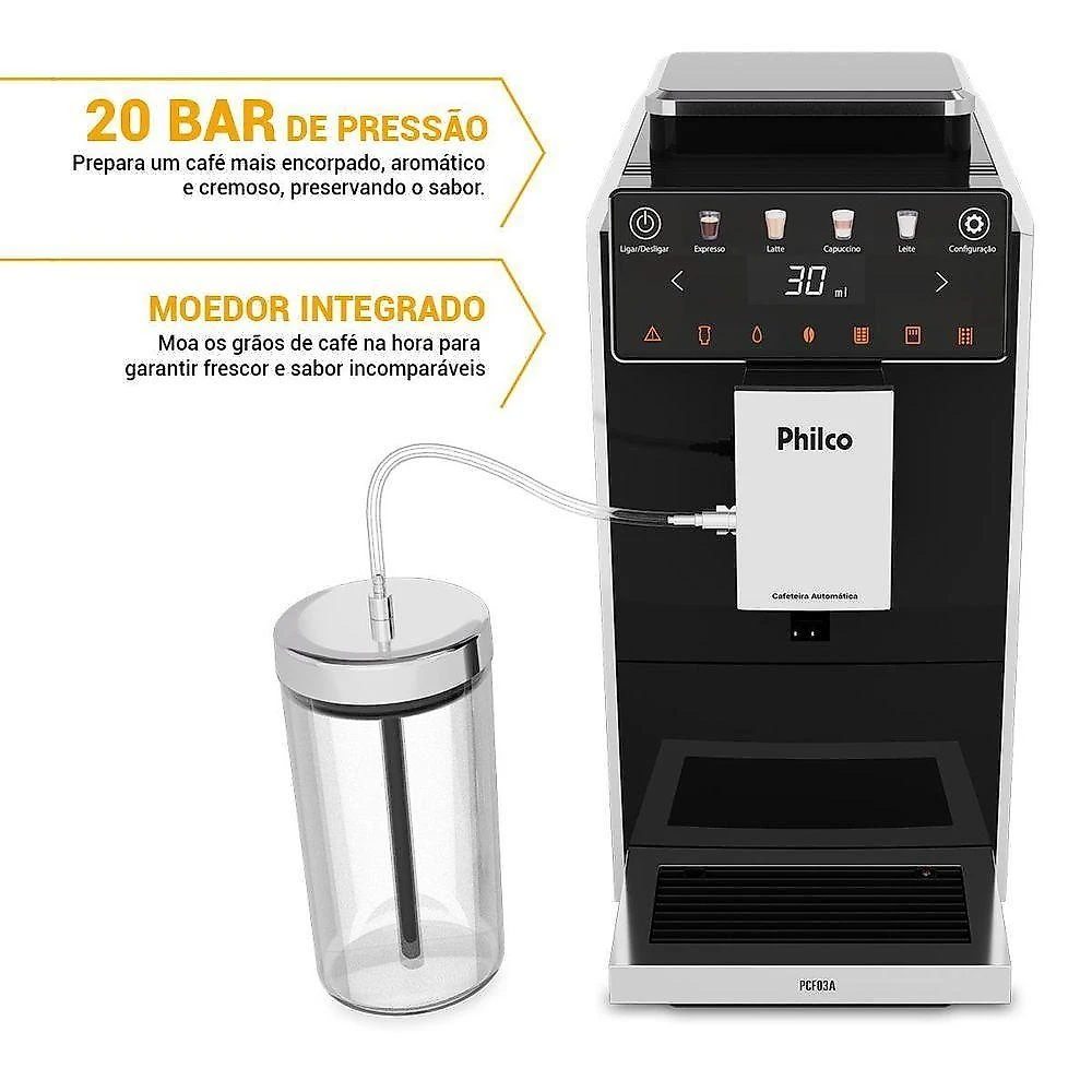 Cafeteira Expresso Philco 20 Bar 1,2L Com Moedor PCF03A 220V