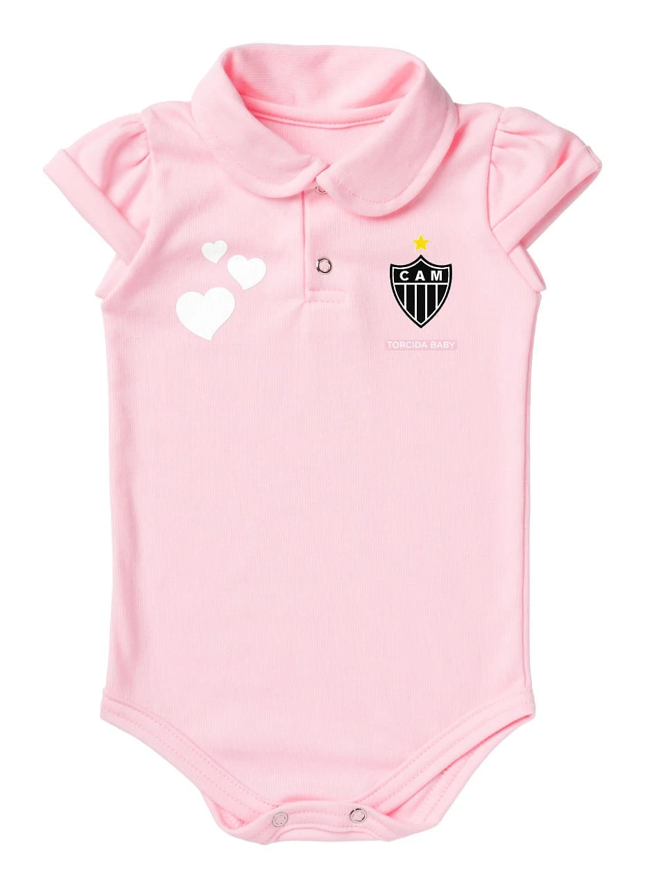 Body Polo Rosa – Torcida Baby