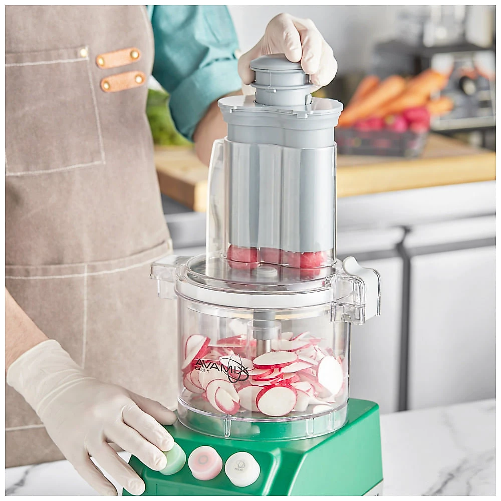 Processador de Alimentos Combinado AvaMix Cadet CACFB25CL2D Tigela Plástica 2.4 L Tampa Funil 120V