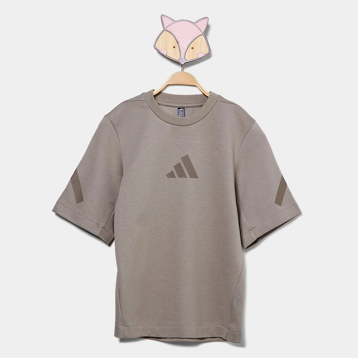 Miniatura Camiseta Infantil Adidas ZNE Marrom - 11/12A