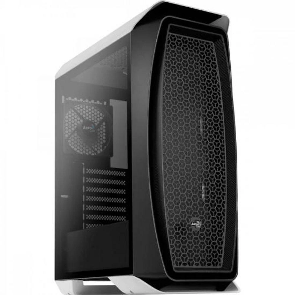 Gabinete Gamer Aero One Mid Tower ATX Micro-ATX Mini-ITX com Lateral em Vidro Temperado Branco