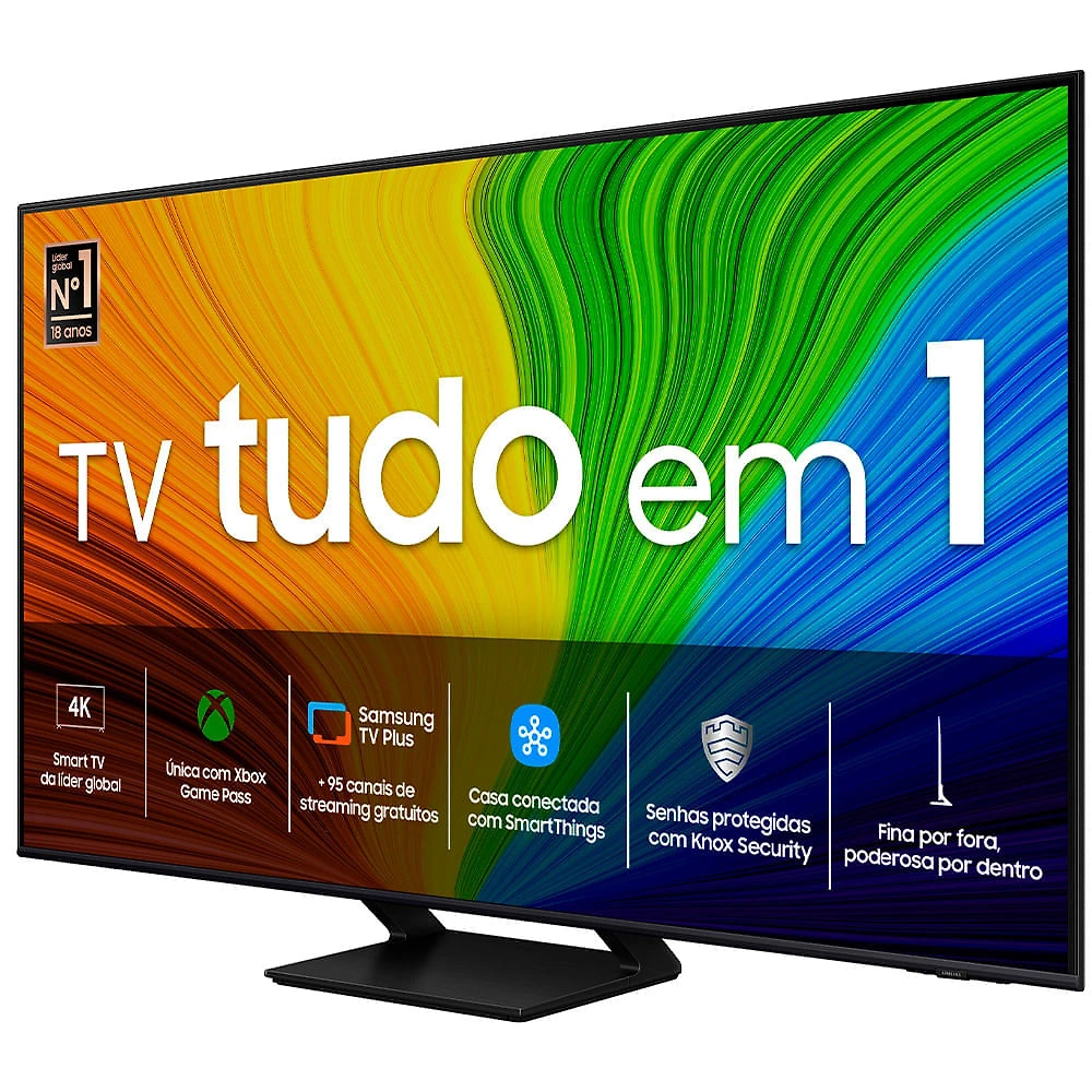 Miniatura Smart Big TV 75" Polegadas QLED 4K 75Q70D 2024 Processador com AI, Gaming Hub, Alexa built in e Wi-Fi - QN75Q70D Bivolt