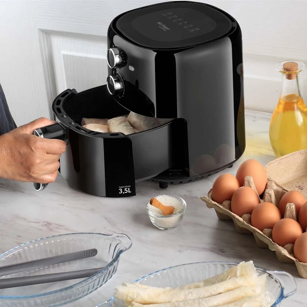 Air fryer multi 3,5 litros 127v-1500w temperatura de 80 a 200ºc - go213