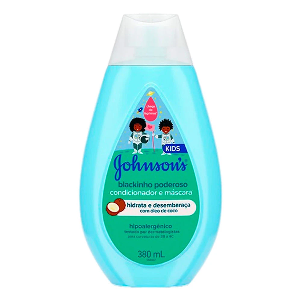 Condicionador e Máscara Johnson's Kids Blackinho Poderoso 380ml