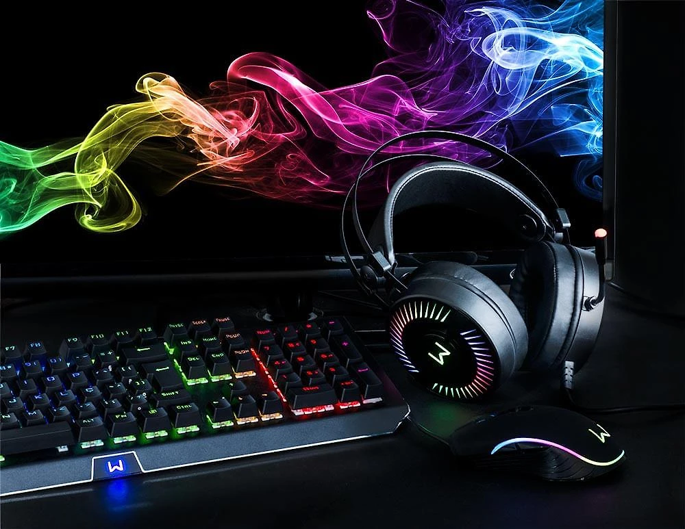Warrior flamma headset gamer rgb usb 2.0 - ph306out [reembalado]