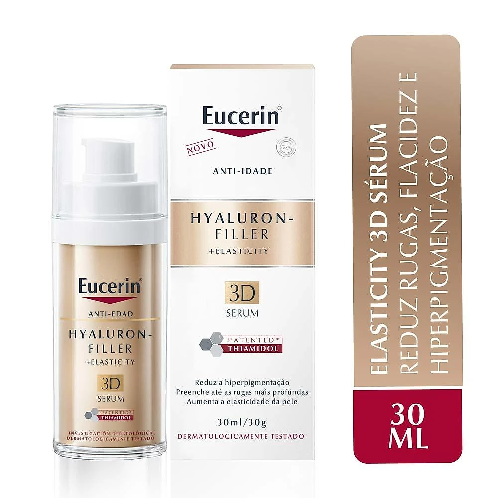 Eucerin hyaluron-filler elasticity 3d sérum facial anti-idade 30ml