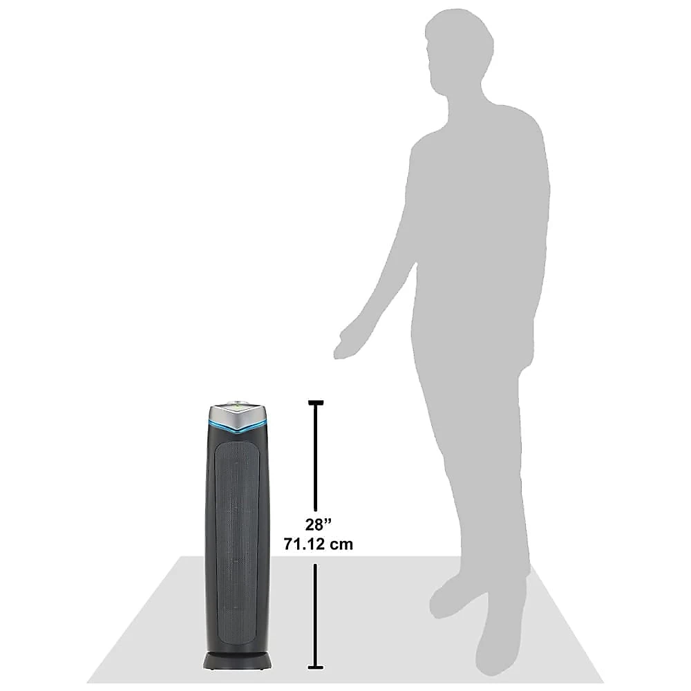 Purificador de Ar GermGuardian 3 em 1 HEPA para Ambientes de até 85 metros quadrados com Filtro HEPA e Redução de Odores por Luz UVC, AC5000E