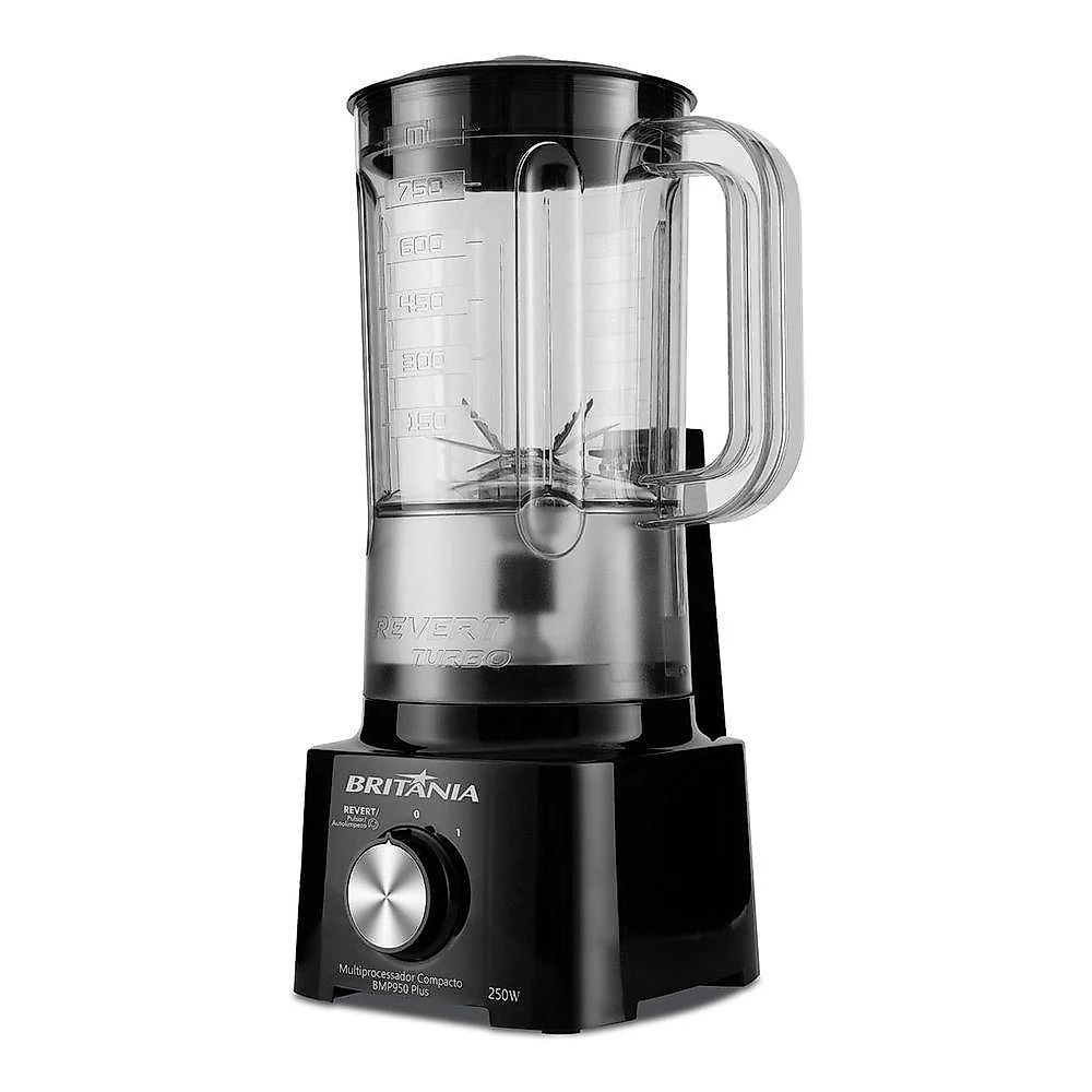 Multiprocessador Britânia BMP950 Plus 2 em 1 300W Preto 110V