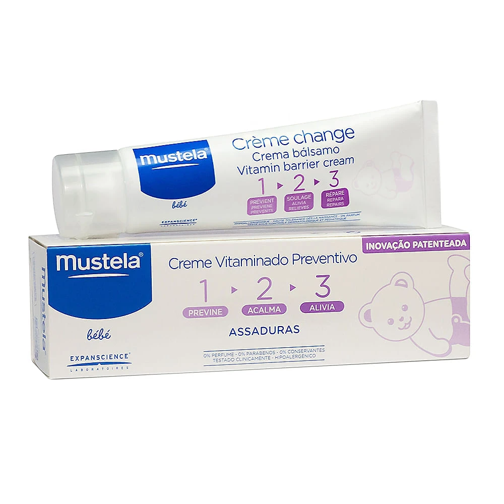 Mustela Bébé Creme Contra Assadura Vitaminado 123 com 110g